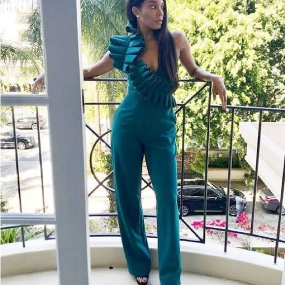 Andrea Iyamah Iran jumpsuit in green, size - Medium